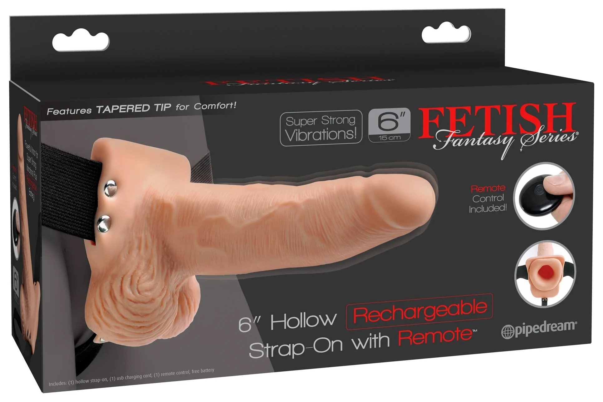 Protesis Realista Vibrador Fetish Fantasy Series 6 Con Control Remoto - imagen 1