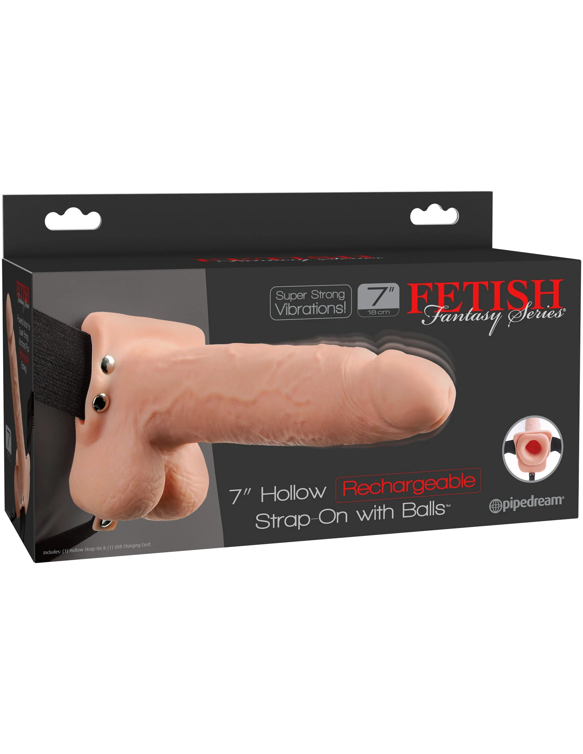 Protesis Realista Vibrador Fetish Fantasy Series 7 Recargable - imagen 2