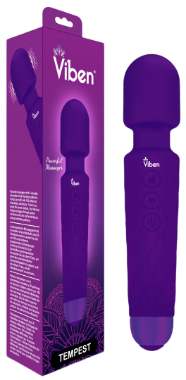 Vibrador Clitoral Varita Masajeador Violeta - imagen 1