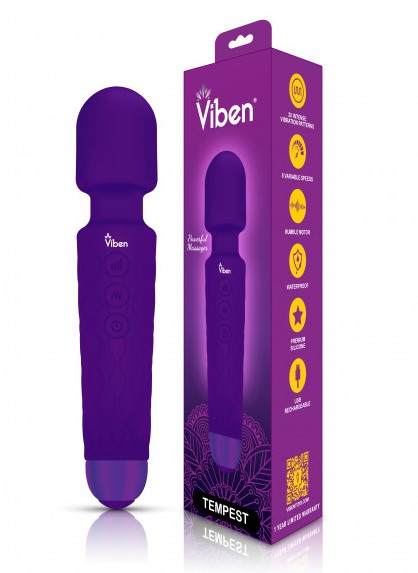 Vibrador Clitoral Varita Masajeador Violeta - imagen 3