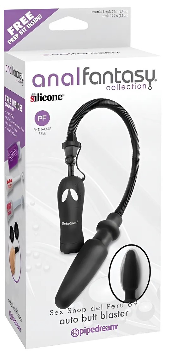 Vibrador Dilatador Auto Expulsor Negro - imagen 1