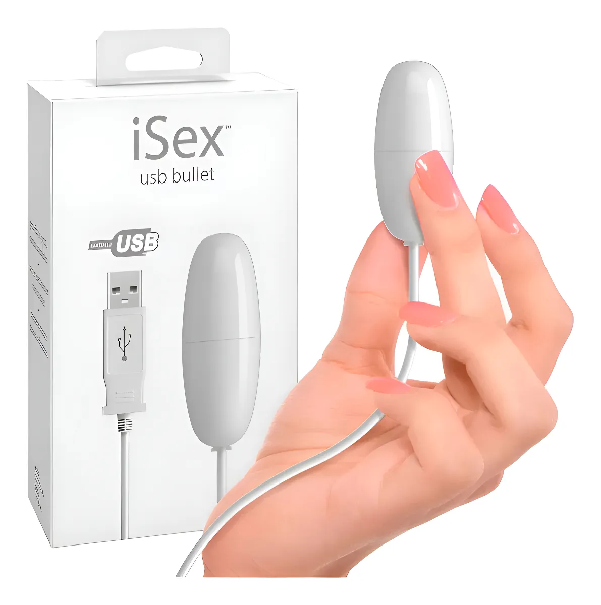 Vibrador Blanco Sexy ¡usb Bala! - imagen 3