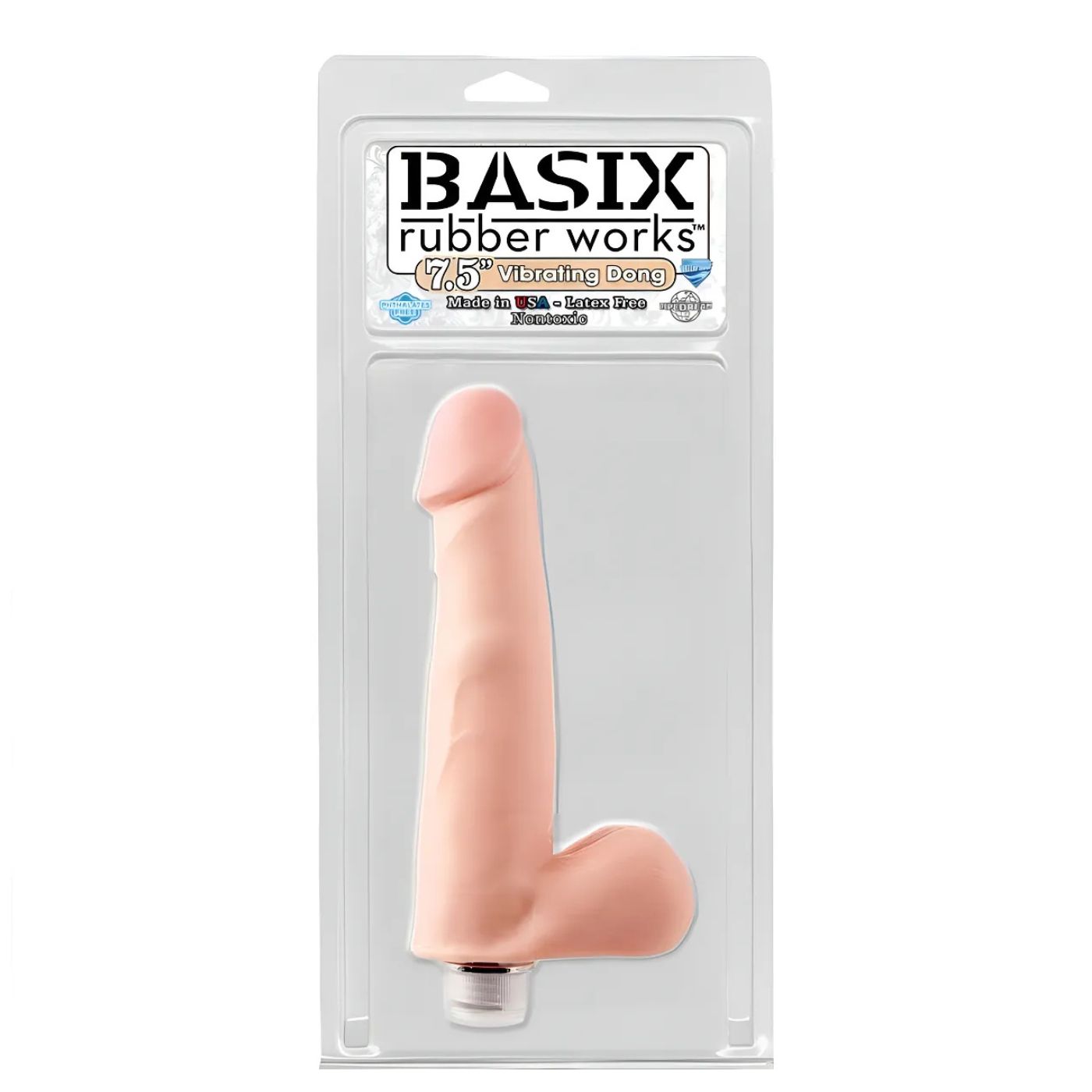 Vibrador Realista Basix Rubber 7.5 - imagen 2