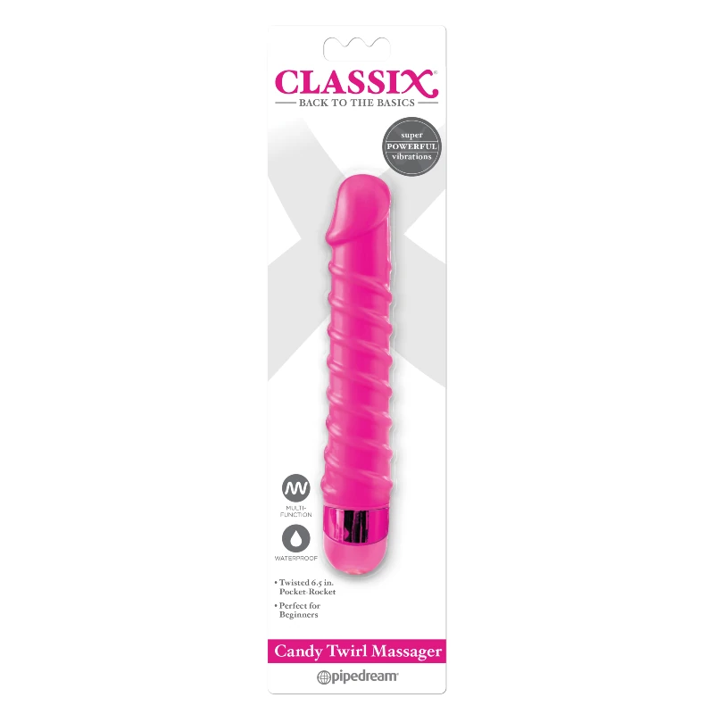 Vibrador Classix Candy Twirl Rosa - imagen 1