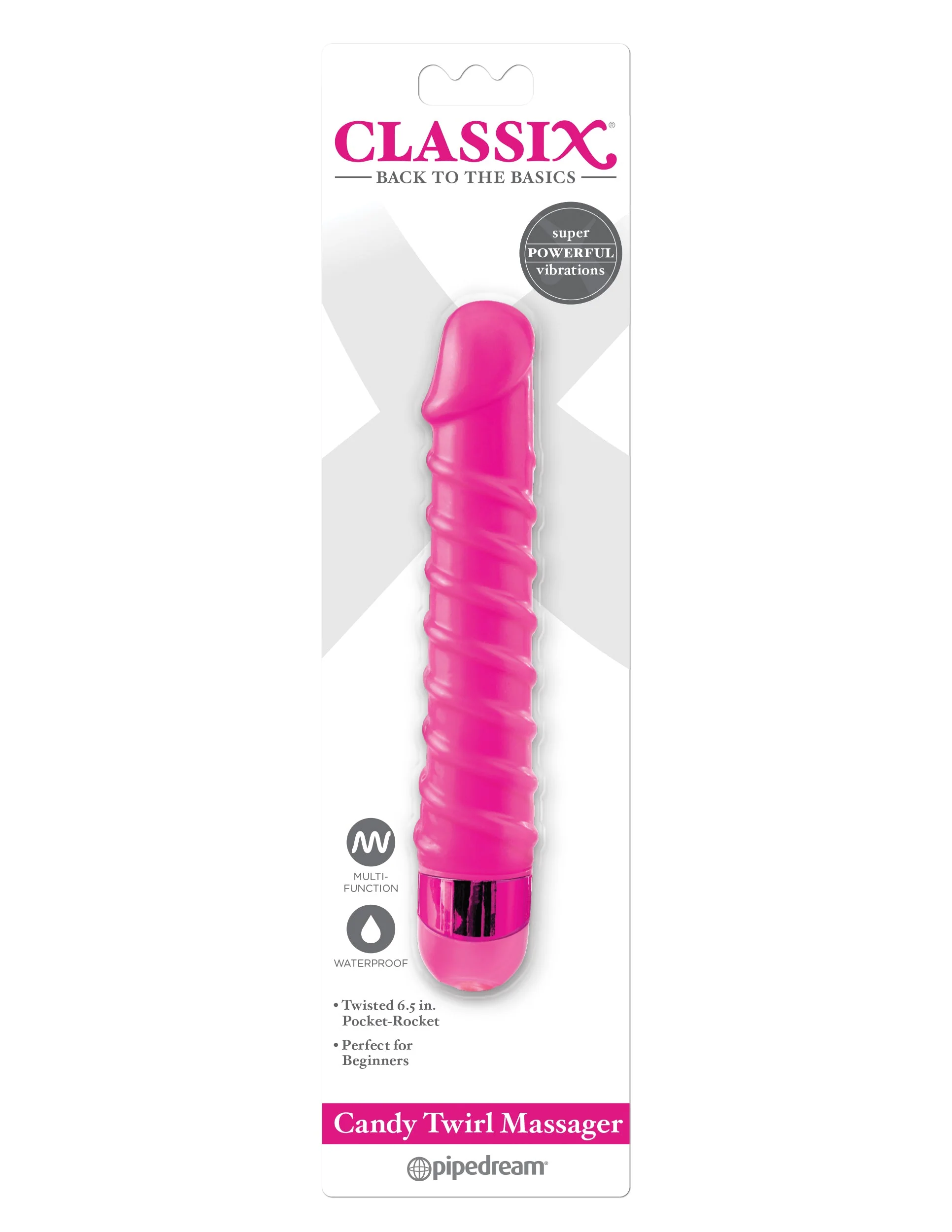 Vibrador Realista Classix Candy Twirl Rosa - imagen 2