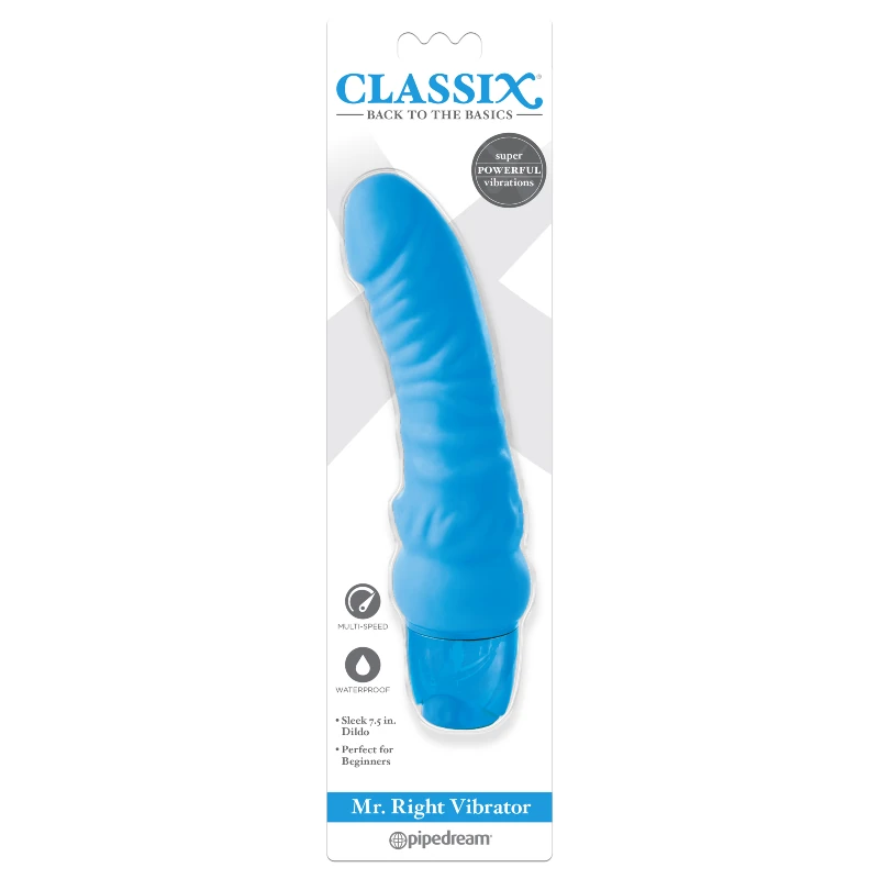 Vibrador Classix Mr. Right Light Blue - imagen 1