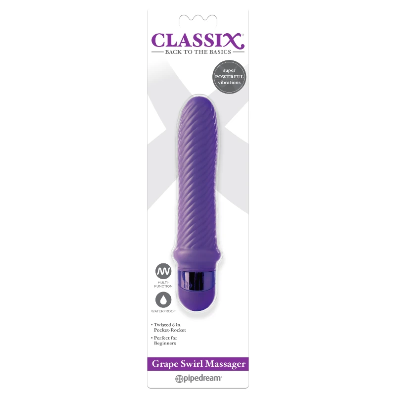 Vibrador Classix Remolino Morado - imagen 1