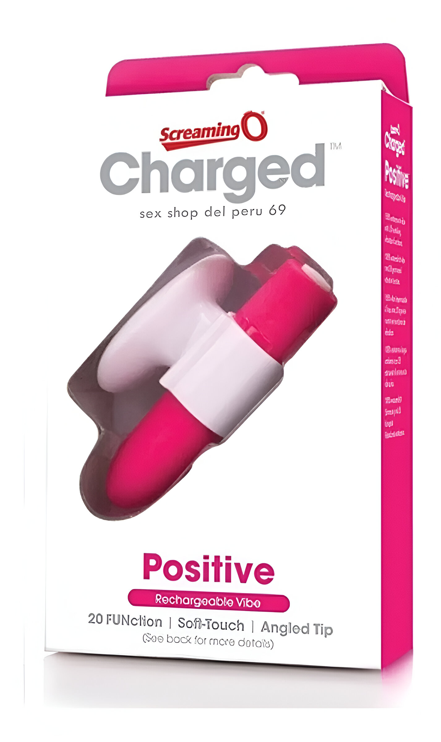 VIBRADOR INALAMBRICO CHARGED ROSA. - imagen 1