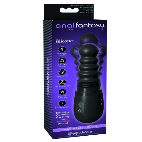 Vibrador Fantasy Giratorio Negro - imagen 1