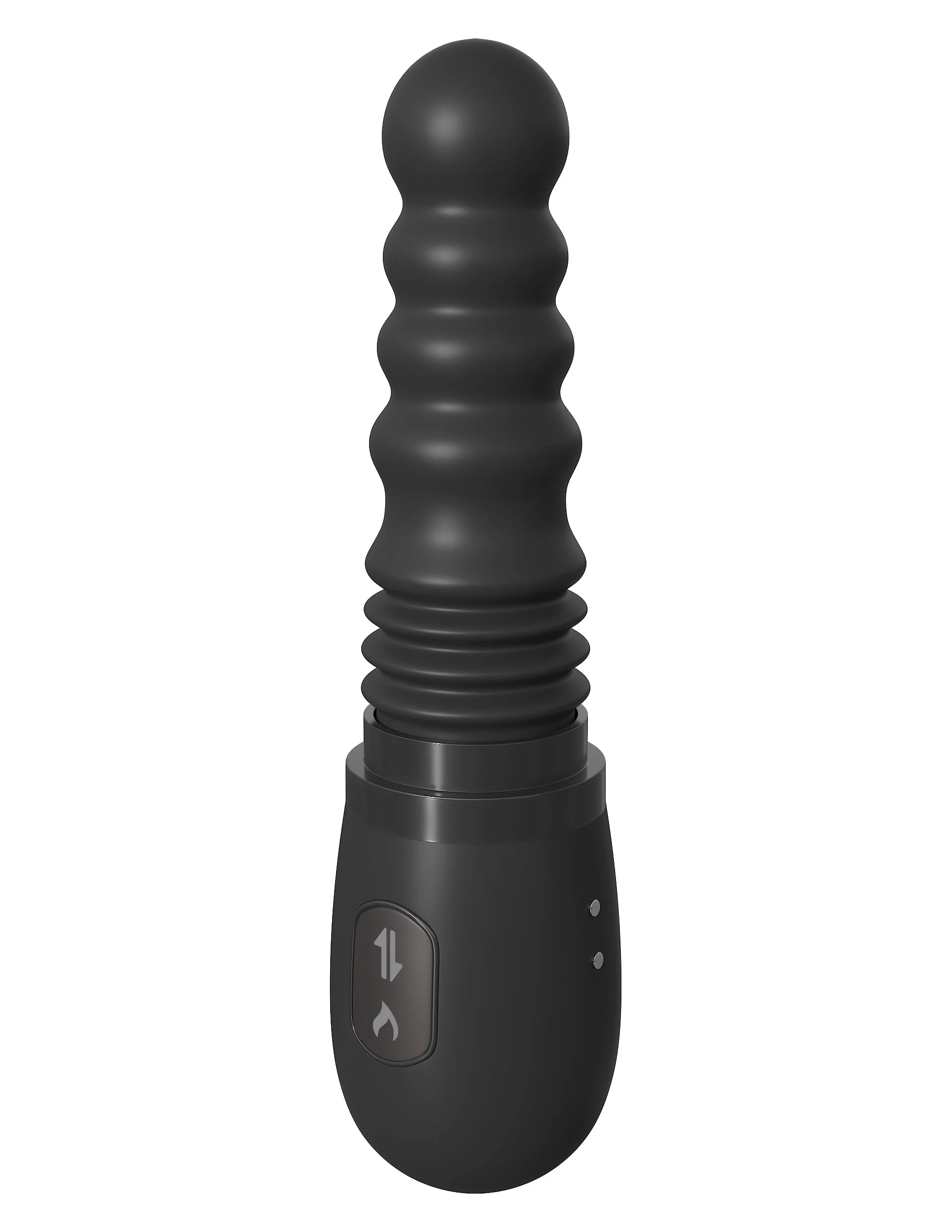 Vibrador Realista Fantasy Giratorio Negro - imagen 2