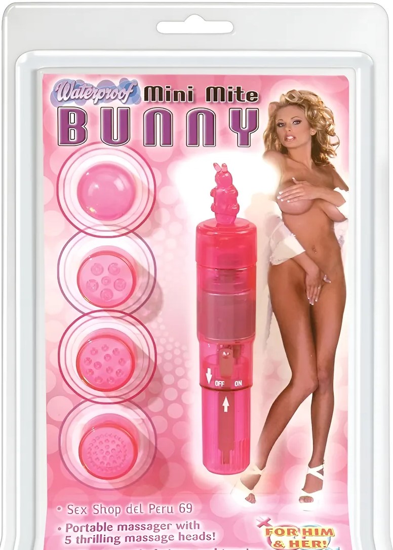 Vibrador Clitoral Granos Bunny Rosado - imagen 1