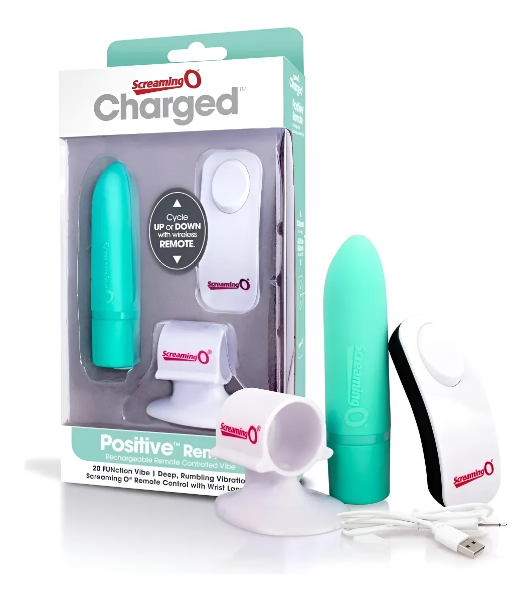 Vibrador Inalambrico Positive Charged Kiwi - imagen 3