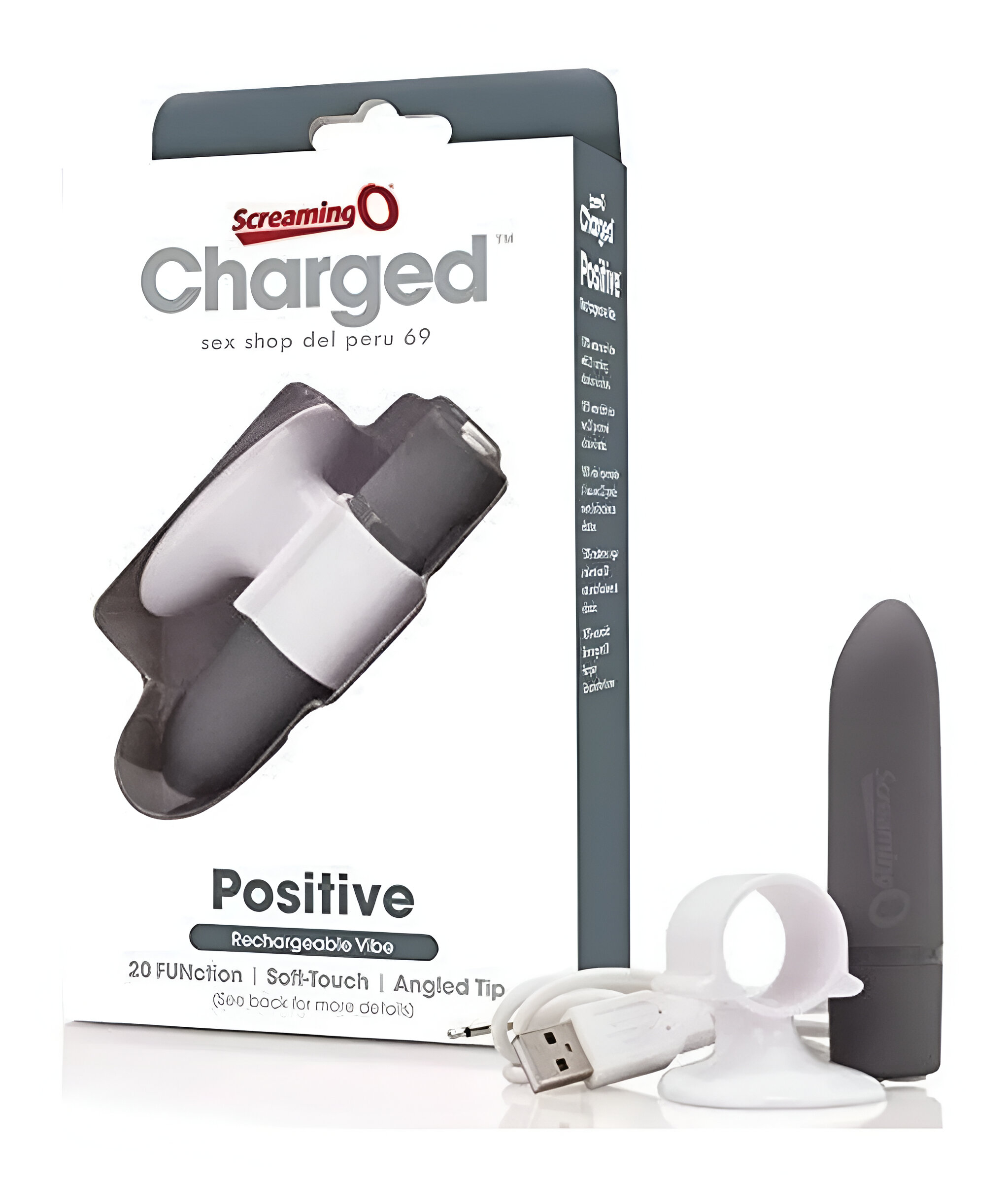 Vibrador Inalambrico Charged Grey - imagen 2