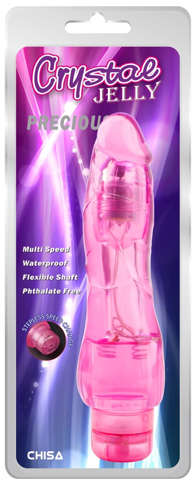 Vibrador Realista Crystal Jelly Preciosa - imagen 1