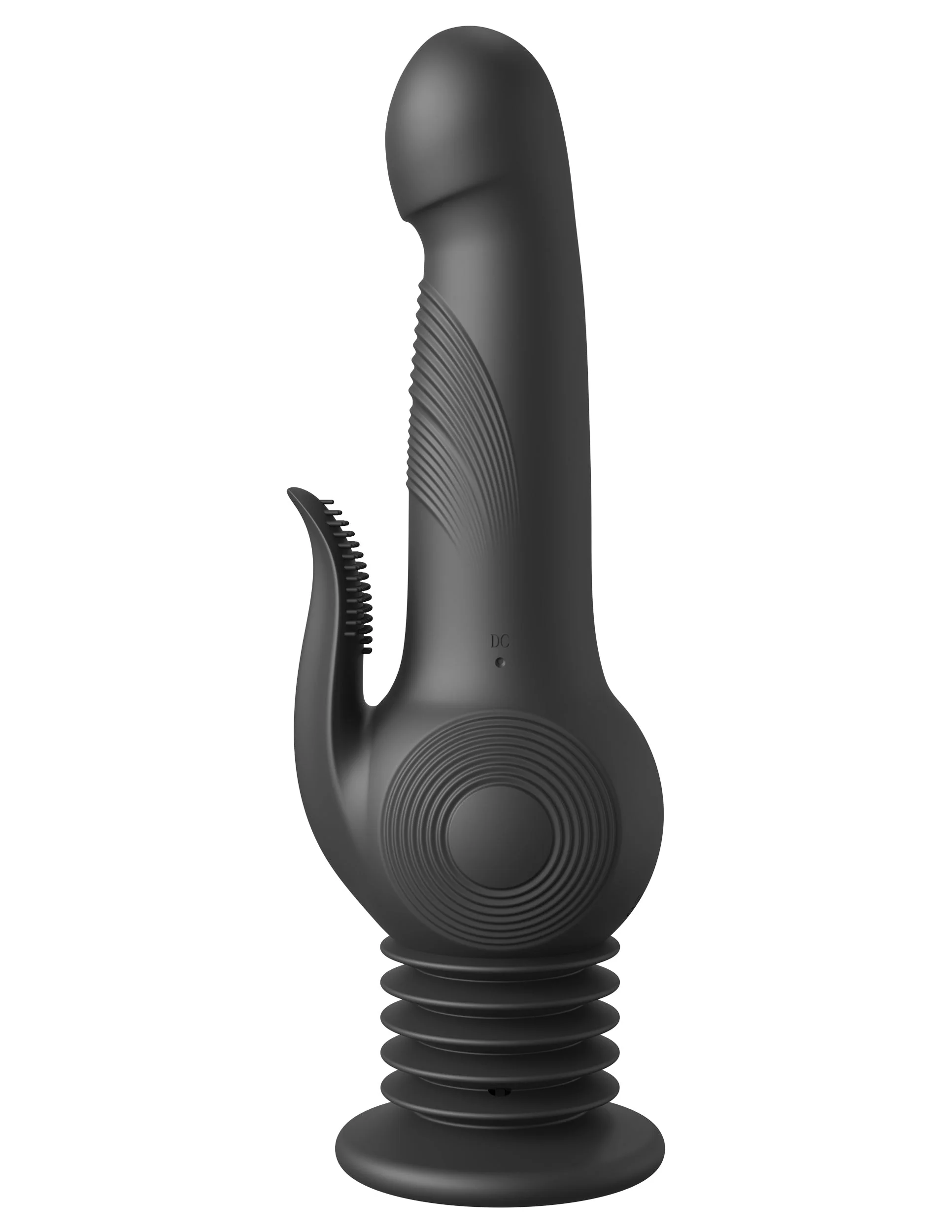 Vibrador Extremo Pogo Action Fantasy Negro - imagen 1