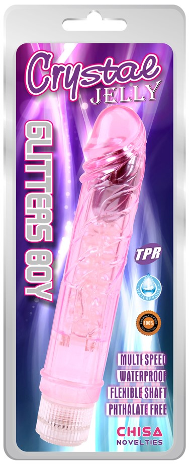 Vibrador Realista Jelly Glitters Boy - imagen 1
