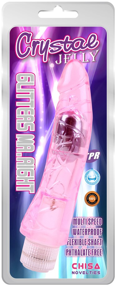 Vibrador Realista Jelly Glitters mr Right - imagen 1