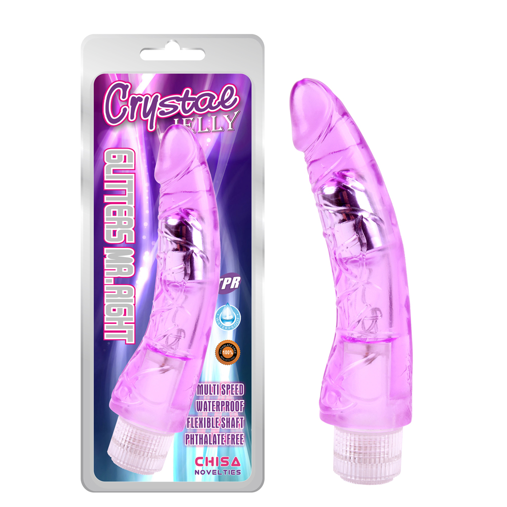 Vibrador Realista Jelly Glitters mr Right - imagen 2