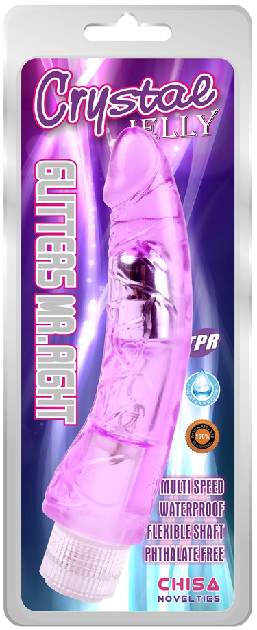 Vibrador Realista Jelly Glitters mr Right - imagen 1