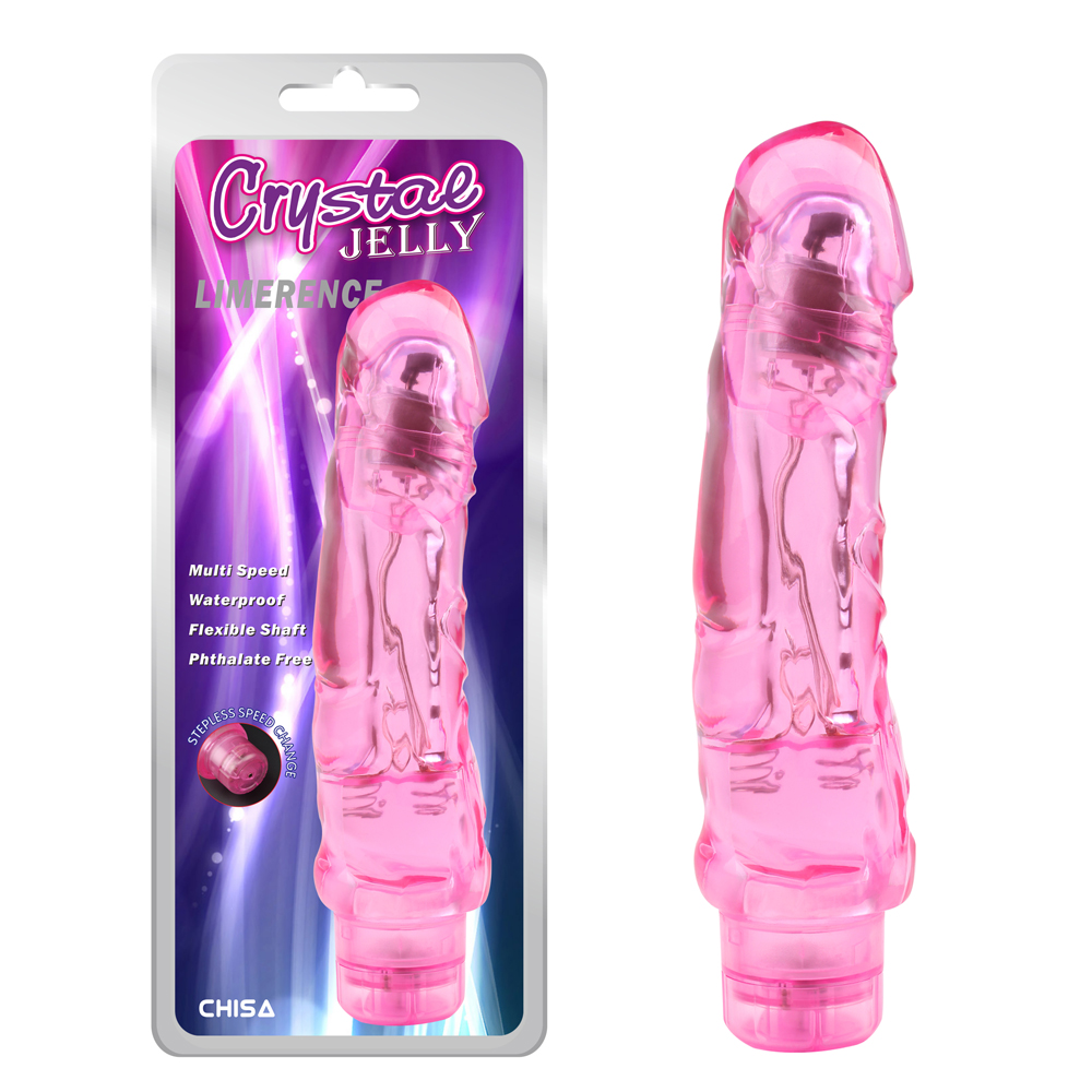 Vibrador Realista Crystal Jelly Limerence Pink - imagen 2