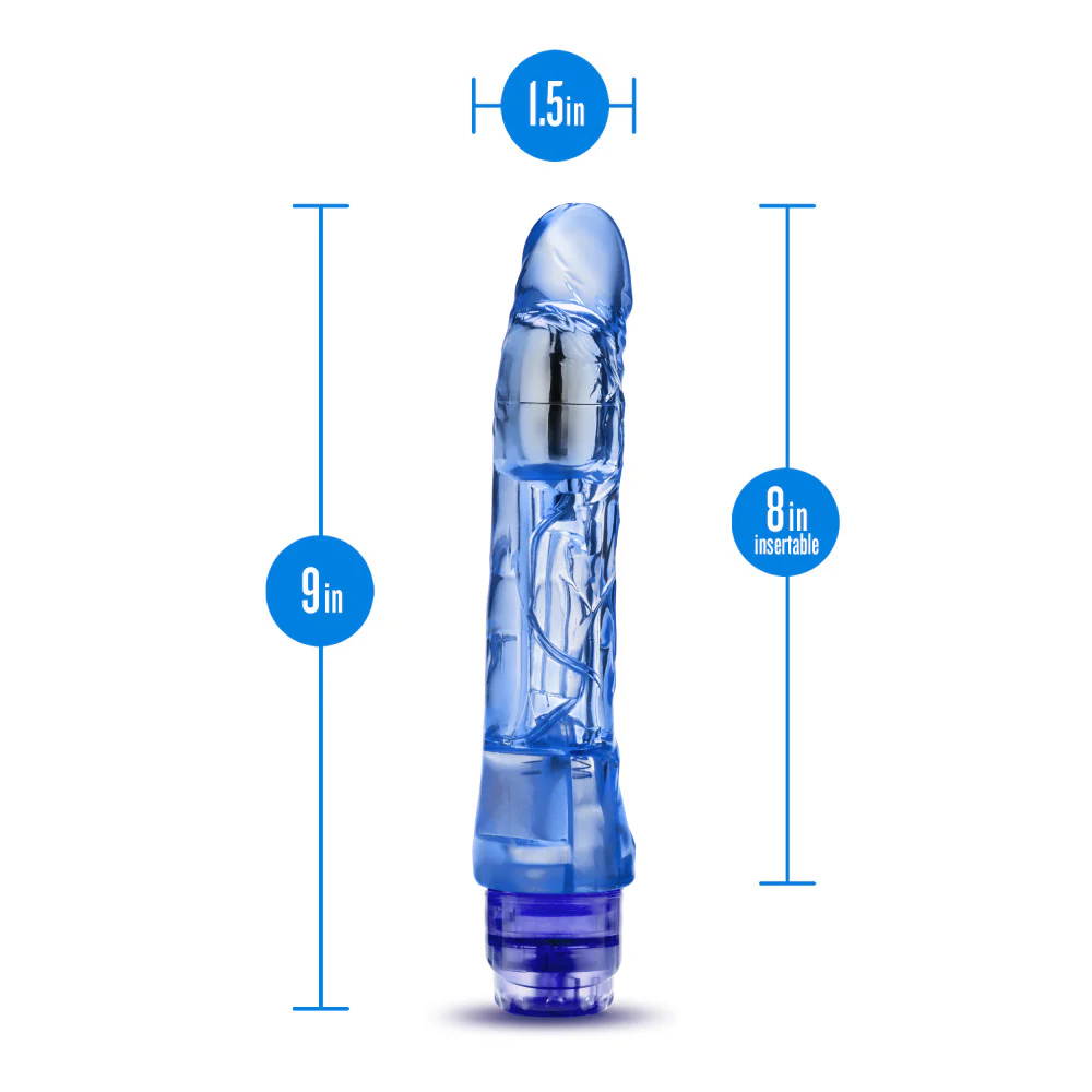 Vibrador Realista Naturally Ambiente Azul - imagen 3