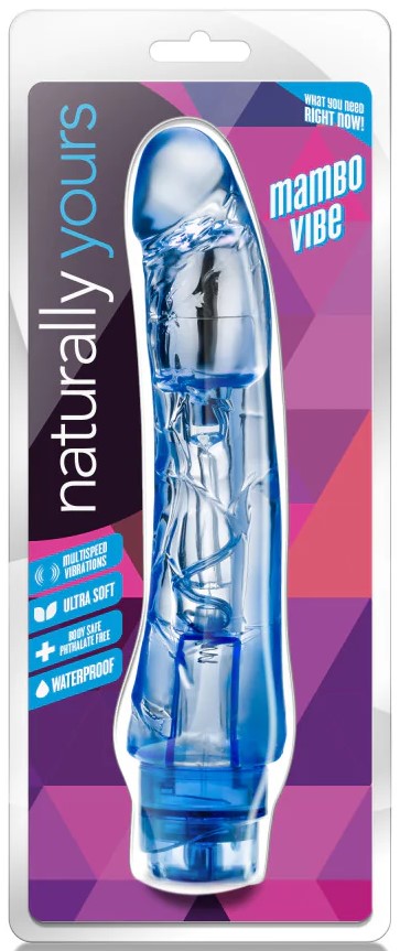 Vibrador Realista Naturally Ambiente Azul - imagen 1