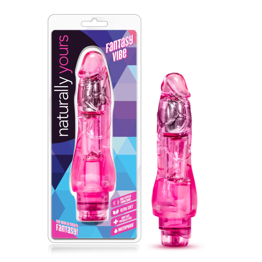 Vibrador Realista Naturally Fantasia Rosa - imagen 2