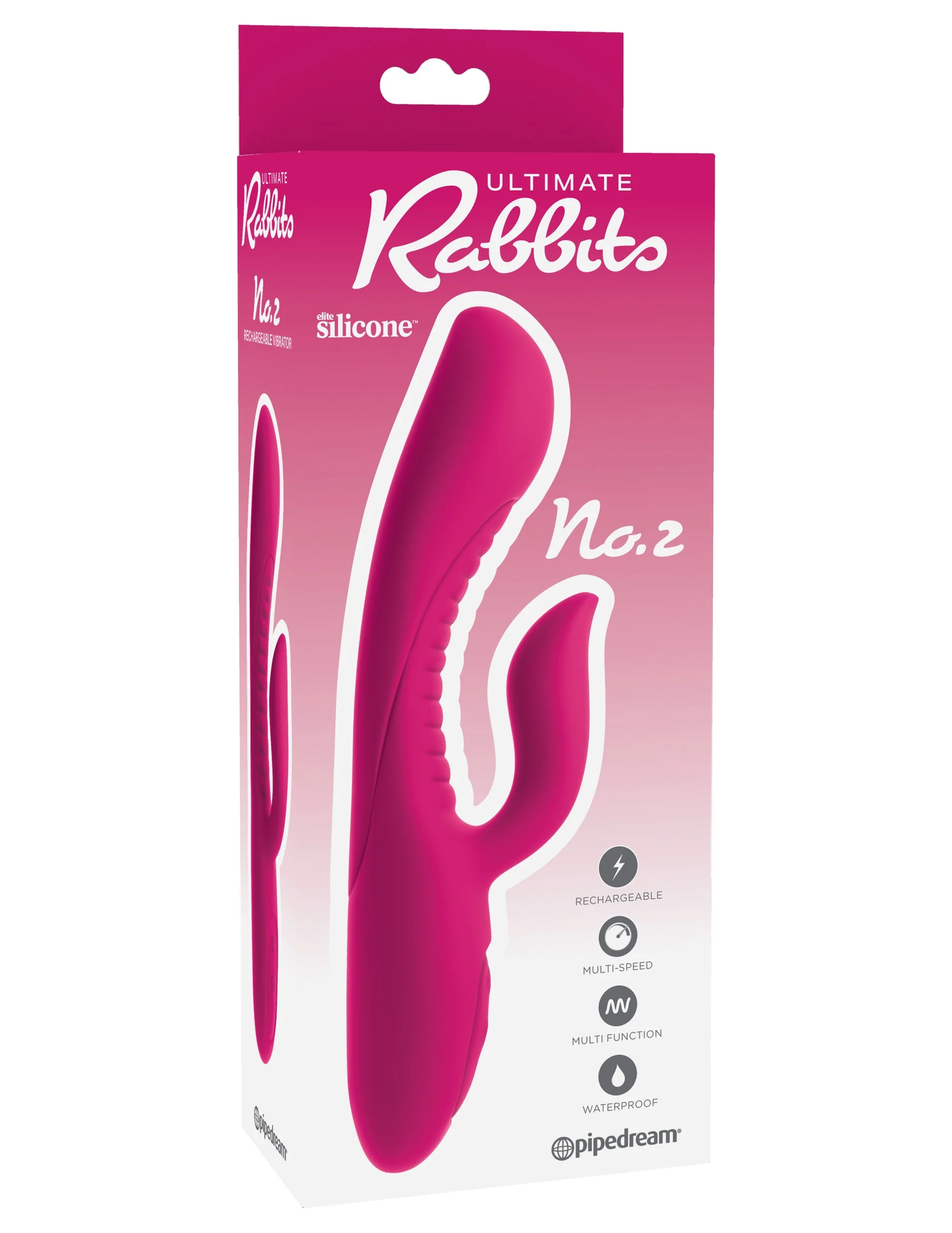 Vibrador Rabbits Realista Ultimate N°2 Rosa - imagen 2