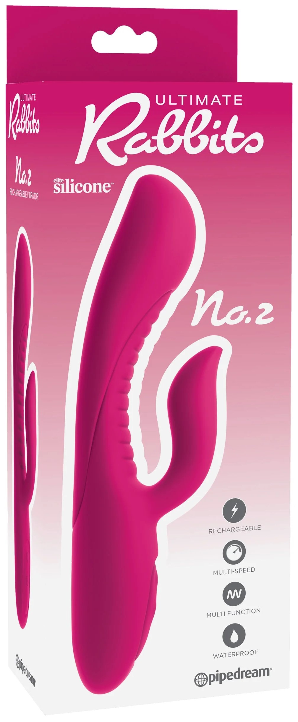 Vibrador Rabbits Realista Ultimate N°2 Rosa - imagen 1