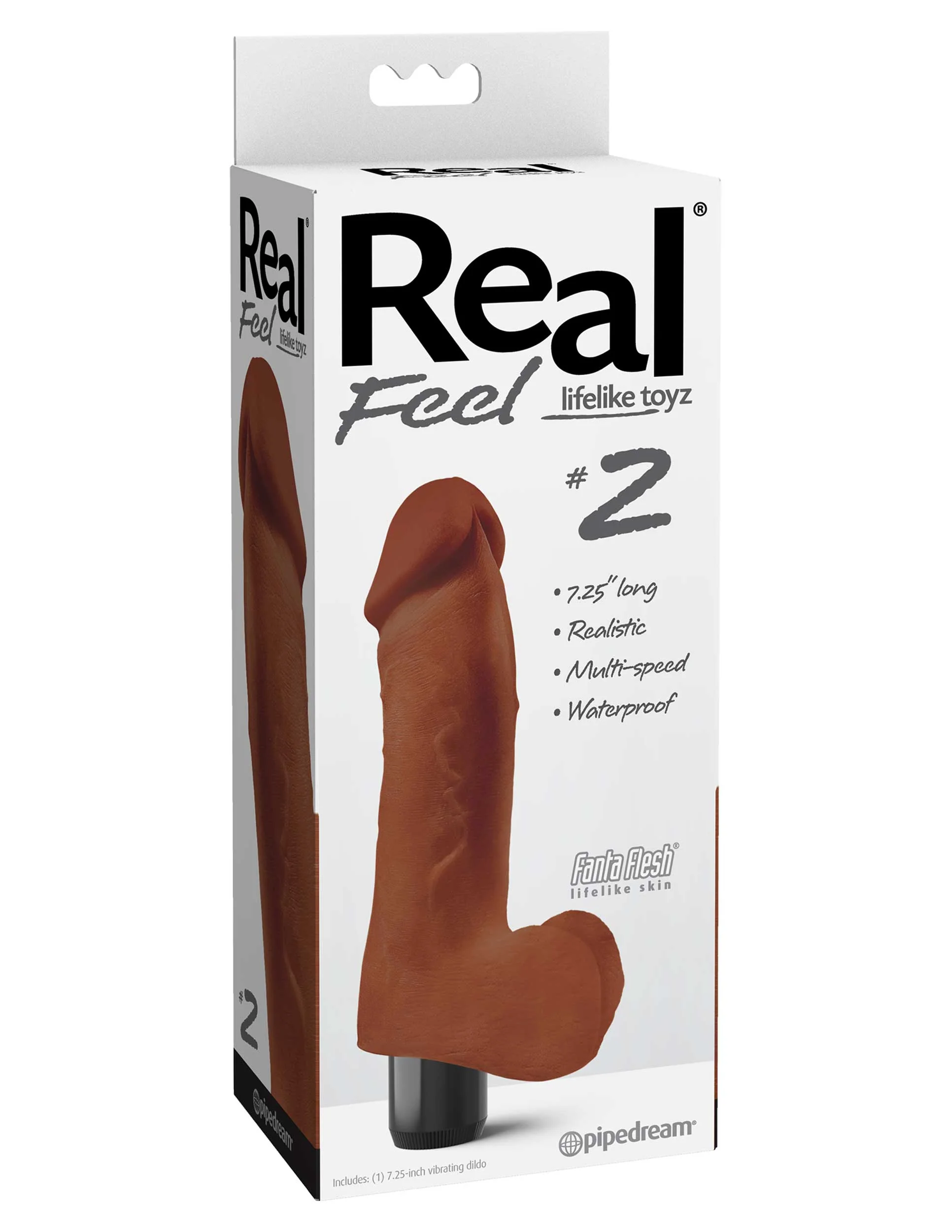 Vibrador Piel Suave Real Feel n° 2 Brown - imagen 2