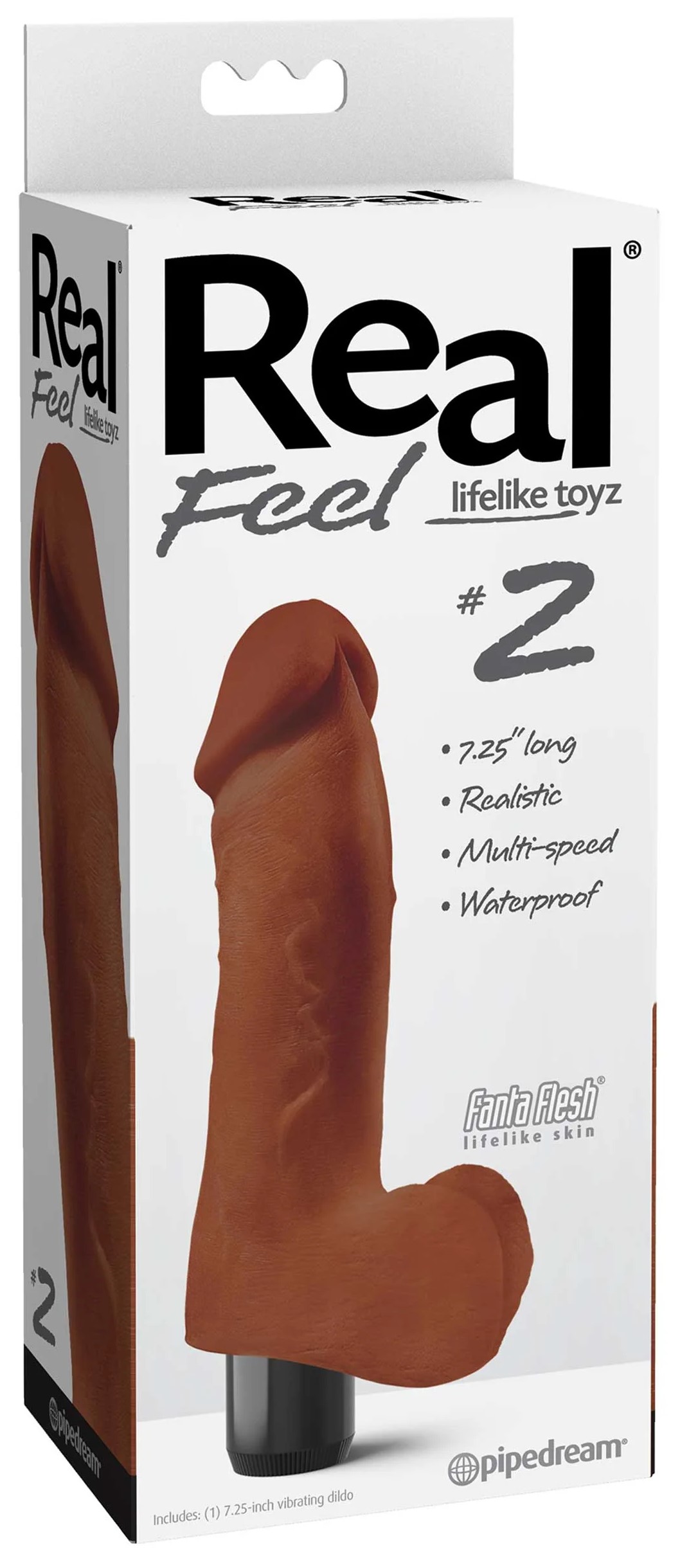 Vibrador Piel Suave Real Feel n° 2 Brown - imagen 1