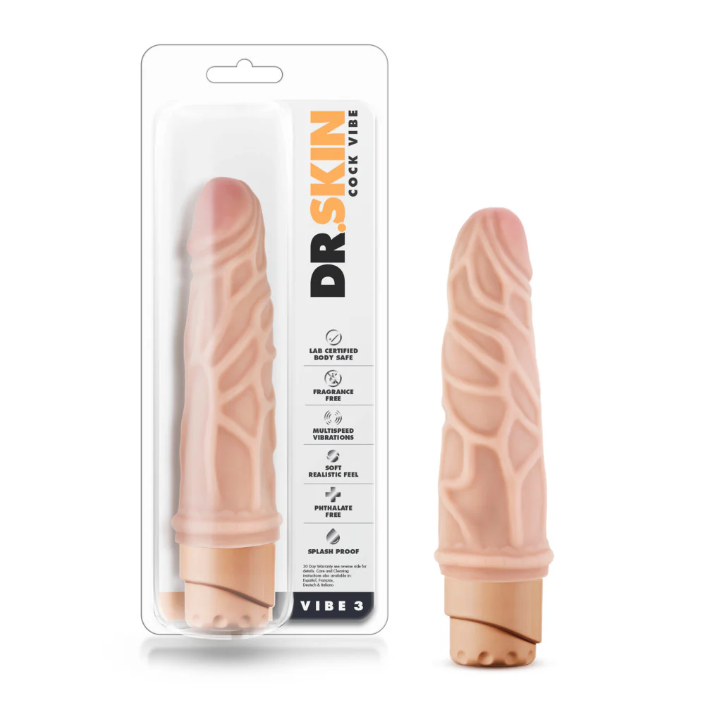 VIBRADOR REALISTICO DR.SKIN PIEL SUAVE - imagen 2