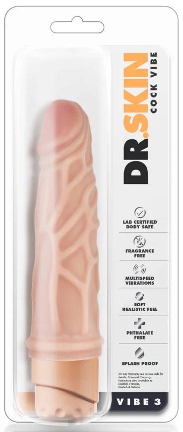 VIBRADOR REALISTICO DR.SKIN PIEL SUAVE - imagen 1