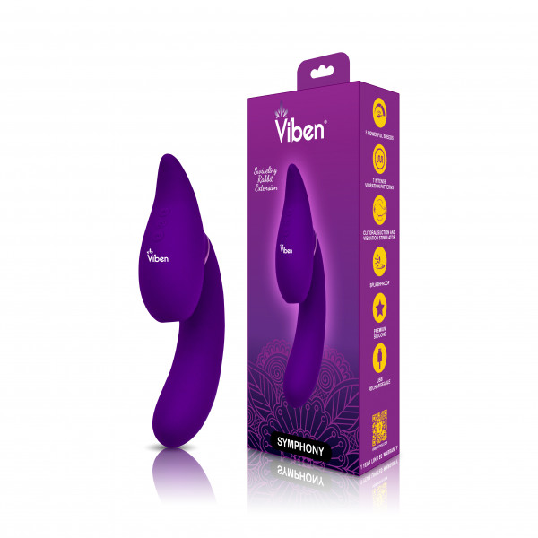 Vibrador Symphony Multiorgásmico Rabbits Viben Violeta - imagen 2