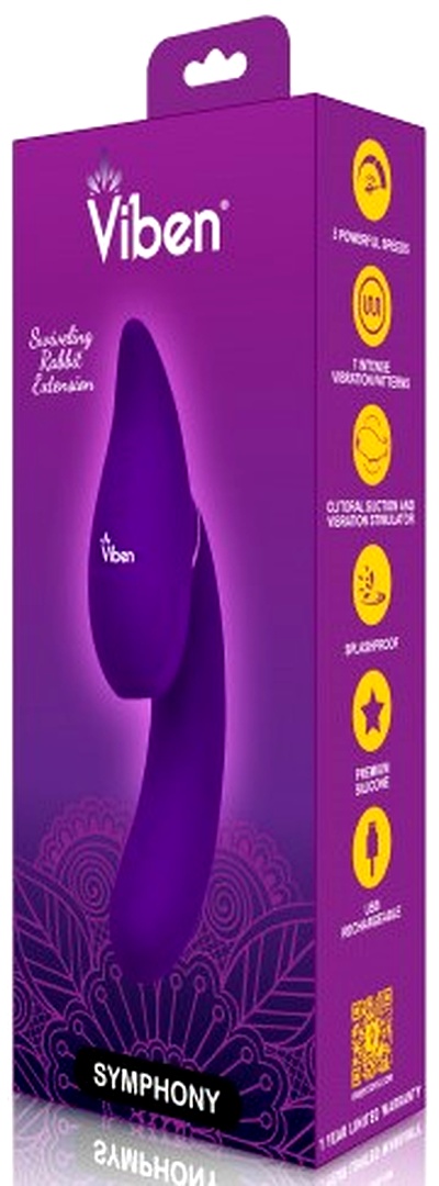 Vibrador Symphony Multiorgásmico Rabbits Viben Violeta - imagen 1