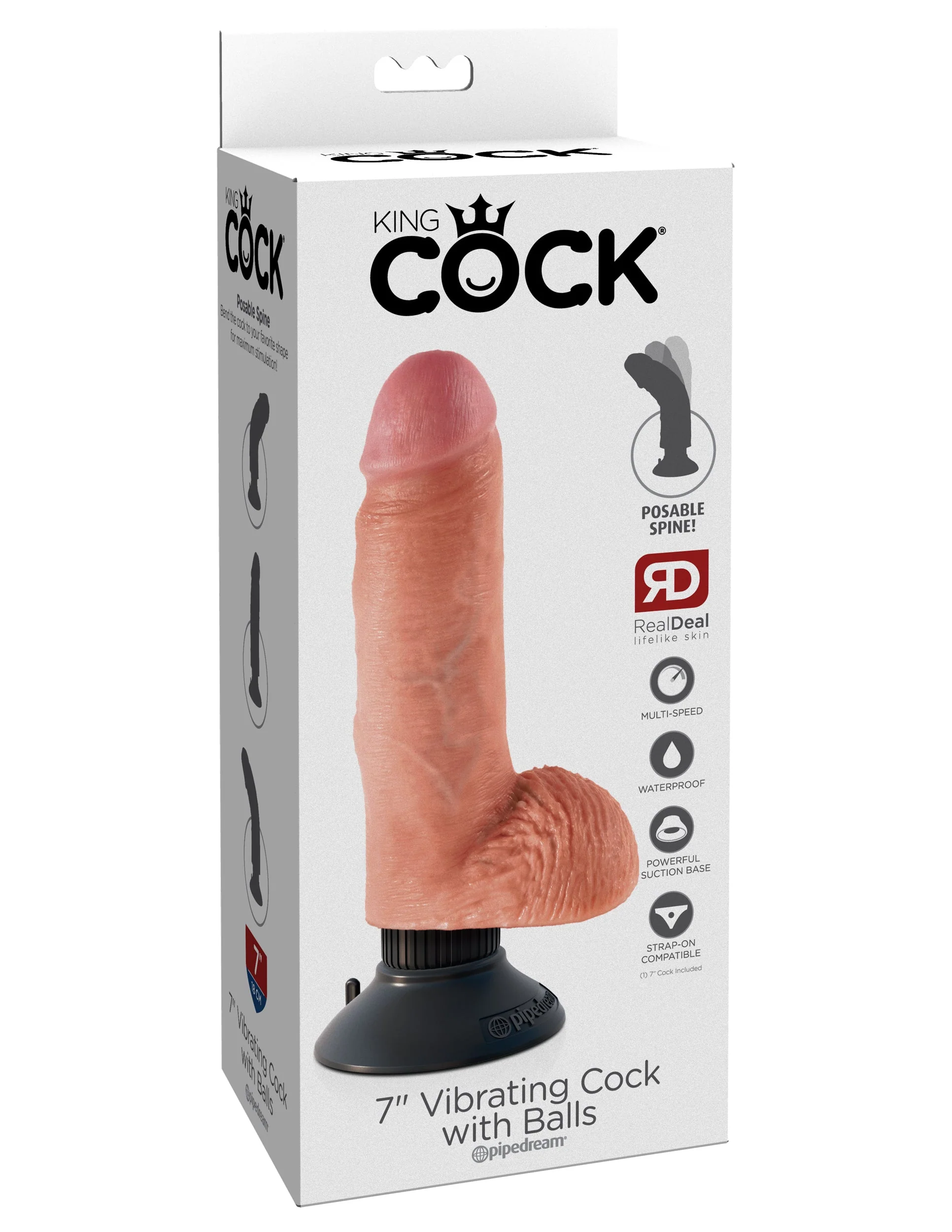Vibrador Realista Con Bolas Xtreme King Cock 7 - imagen 2