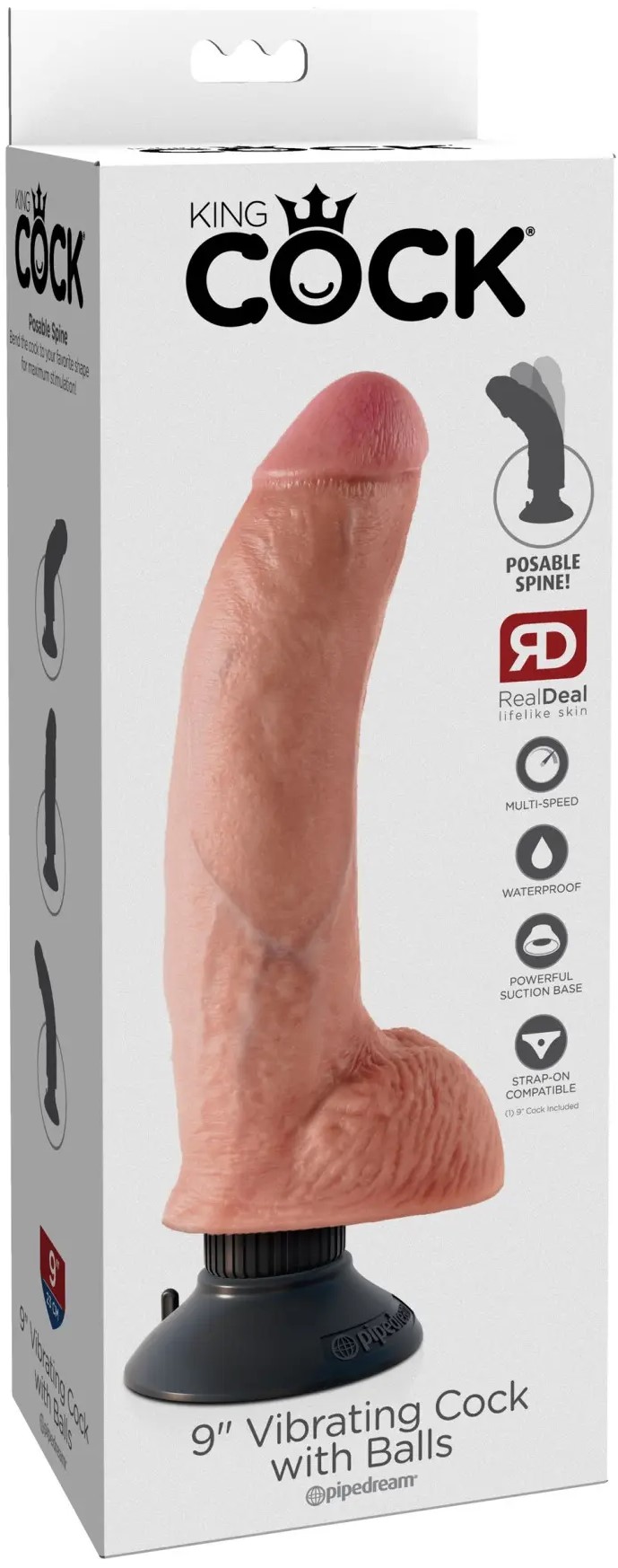 Vibrador Realista Xtreme King Cock Con Bolas 9 - imagen 1